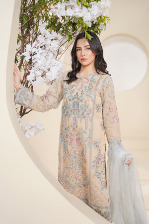 Tehwar - Luxury Organza Outfit - Festive Collection - Ready to Wear - V7 - D1 - Eid25 - 1