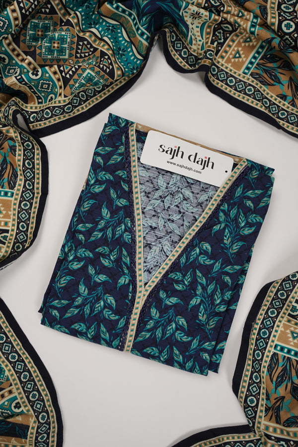 Bin Saeed Originals - Khaddar Outfit with Khaddar Dupatta - Warm Fabric