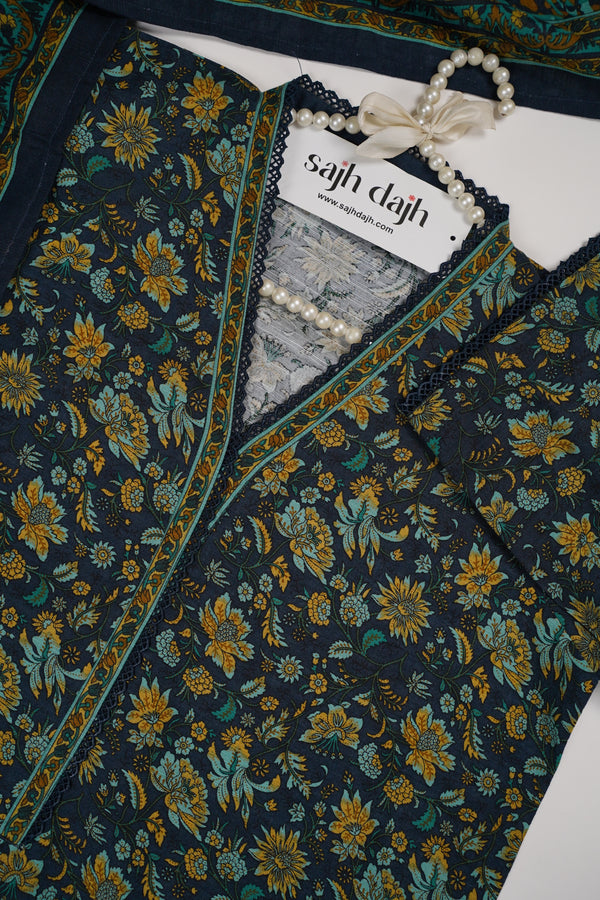 Bin Saeed Originals - Khaddar Outfit with Khaddar Dupatta - Warm Fabric