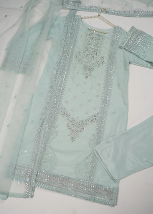 Tehwar - Luxury Organza Outfit with Organza Dupatta - Ready to Wear MC263- Eid Volume 1