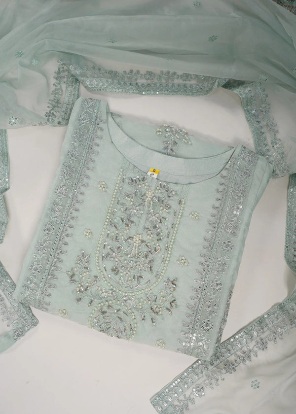 Tehwar - Luxury Organza Outfit with Organza Dupatta - Ready to Wear MC263- Eid Volume 1