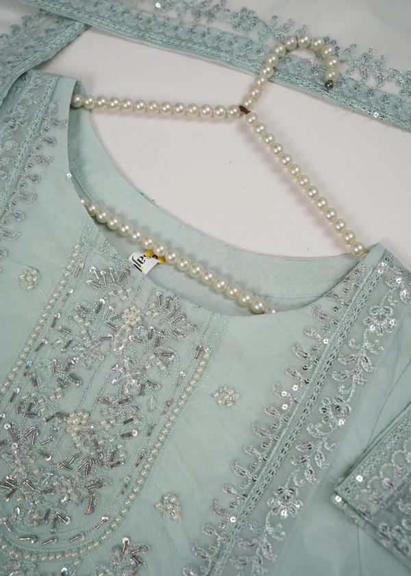 Tehwar - Luxury Organza Outfit with Organza Dupatta - Ready to Wear MC263- Eid Volume 1