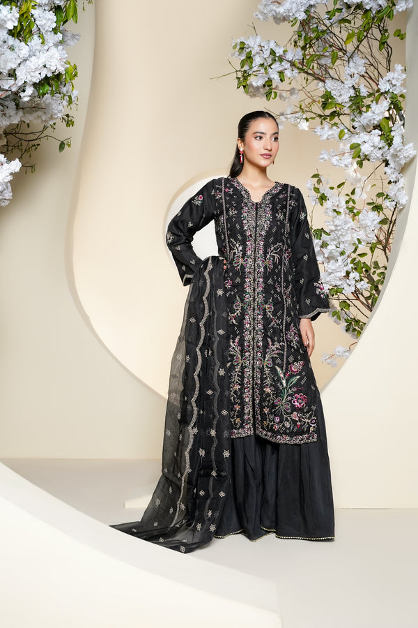 Tehwar - Luxury Khaddi Net Outfit - Festive Collection - Ready to Wear - V7 - D2 - Eid25 - 2