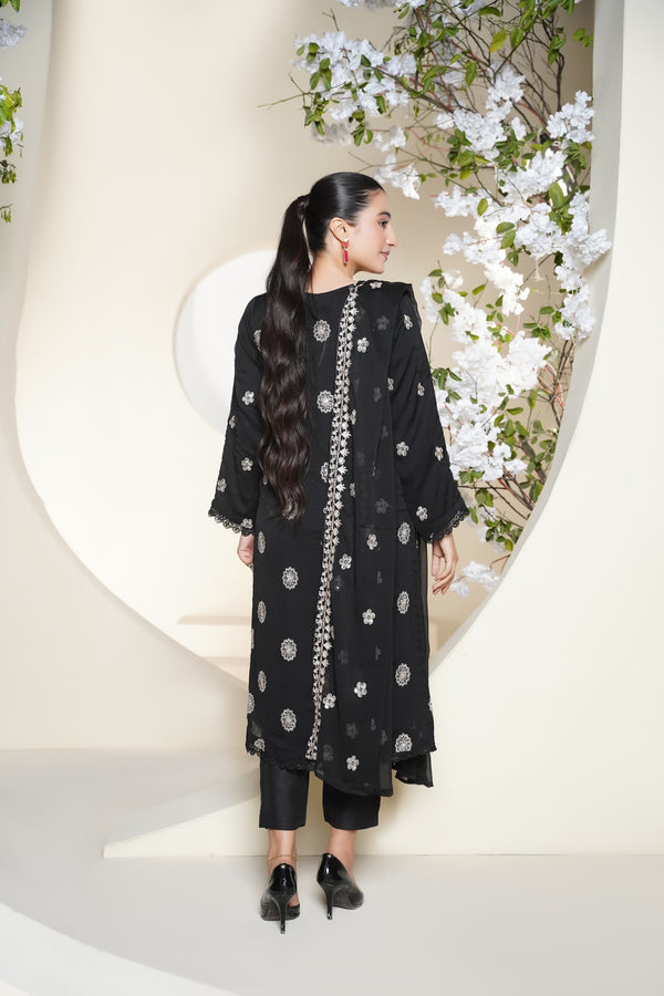 Husan e Jahan - Luxury Chiffon Outfit with Chiffon Dupatta - Ready to Wear - V2 - Eid25 - 05