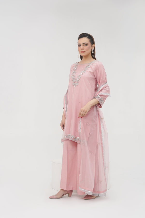 Khaas - Luxury Organza Outfit - Hand Work - Ready to Wear - Tehv10d4