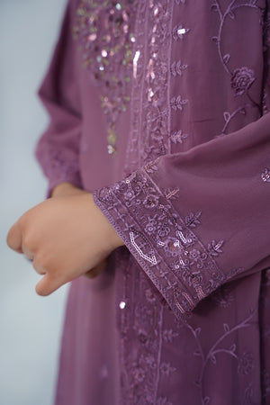 Husan e Jahan - Luxury Chiffon Outfit with Chiffon Dupatta - Ready to Wear - Eid25 - HEJ-V1-D9