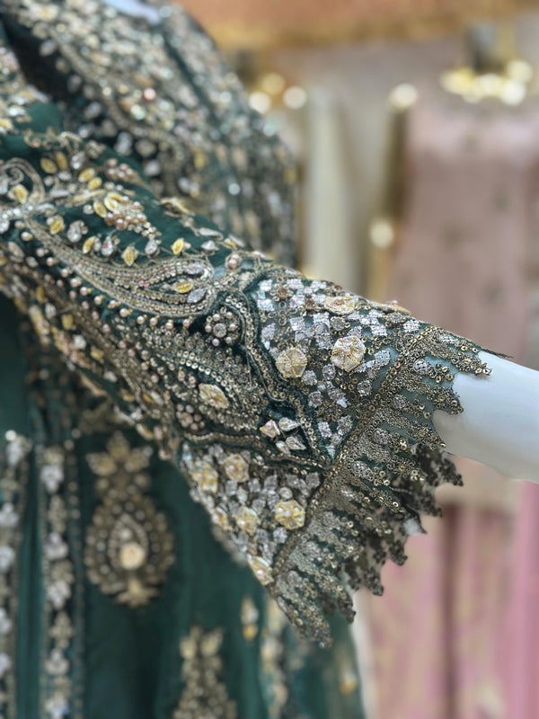 Tehwar- Luxury Organza Maxi Outfit with organza Dupatta-Ready To Wear TehV8D1