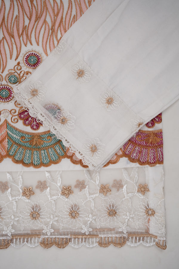 Zirwa - Staple Brosha Banarsi Suit with Shawl - Warm Fabric - Winter Collection