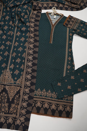 Rozi - Luxury Dhanak Outfit With Shawl - Ready to Wear-SD