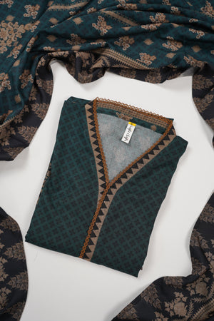Rozi - Luxury Dhanak Outfit With Shawl - Ready to Wear-SD