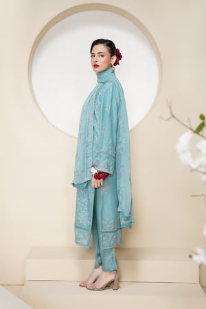 Husan e Jahan - Luxury Chiffon Outfit with Chiffon Dupatta - Ready to Wear - V2 - Eid25 - 08 - HEJFeroziV208