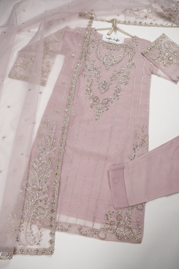 Tehwar - Luxury Organza Outfit - Festive Collection - Ready to Wear - V5 - D4 - Eid25 - 04