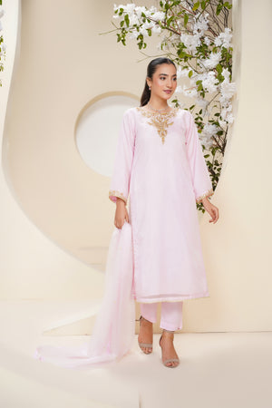 Khaas - Luxury Organza Outfit - Hand Work - Ready to Wear - Eid25 - TEHV7D6