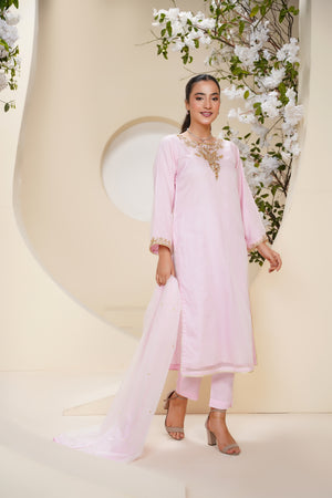 Khaas - Luxury Organza Outfit - Hand Work - Ready to Wear - Eid25 - TEHV7D6