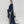 Load image into Gallery viewer, Rozi - Luxury Velvet Outfit with Sequin Embroidered Velvet Shawl - Navy Blue
