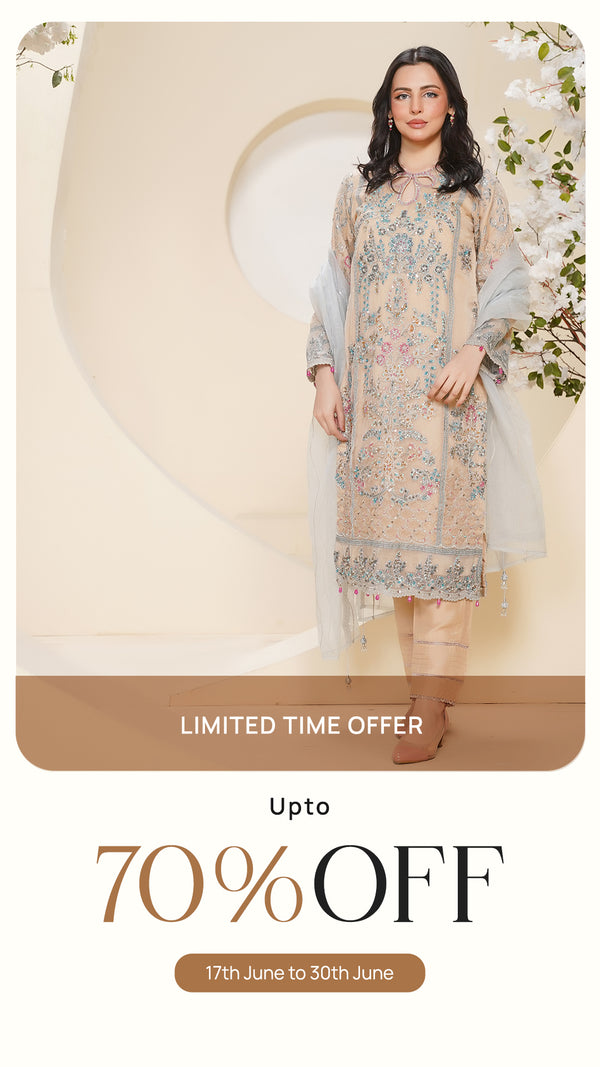 Tehwar - Luxury Organza Outfit - Festive Collection - Ready to Wear - V7 - D1 - Eid25 - 1