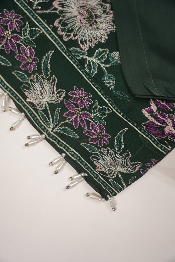 PRE ORDER - Husan e Jahan - Luxury Chiffon Outfit with Chiffon Dupatta  - Ready to Wear- HEJ-V6-D7