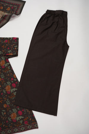 Bin Saeed Originals - Exclusive Khaddar Outfit with  Shawl - Ready to Wear SD545 brown