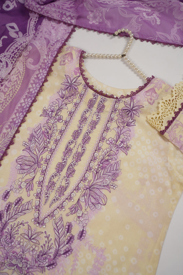 Rozi  - Exclusive Lawn  Outfit with Dupatta - Ready to Wear - SD335