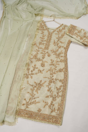 Khaas - Luxury Organza Outfit with chiffon  Dupatta - Ready to Wear SD494