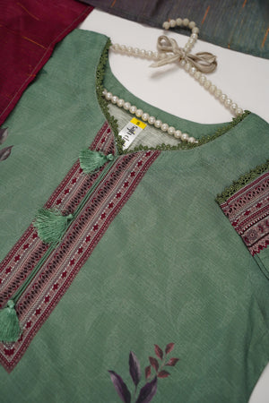 Rozi - Printed  Viscose  Outfit - Ready to Wear PD133 pista
