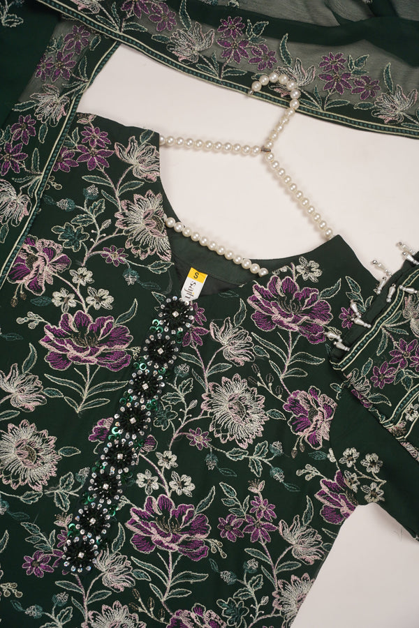 PRE ORDER - Husan e Jahan - Luxury Chiffon Outfit with Chiffon Dupatta  - Ready to Wear- HEJ-V6-D7