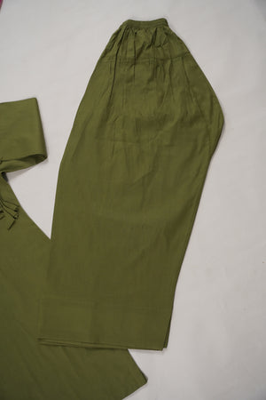 Rozi  - Exclusive Cotton  Outfit with Voile Dupatta - Ready to Wear SD483