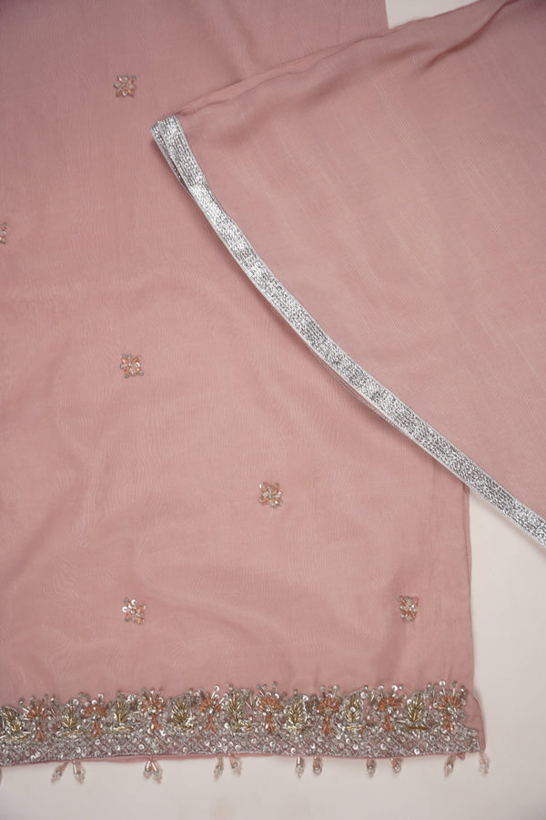 PRE ORDER - Khaas - Luxury Organza Outfit with Sharara - Adda Work - Ready to Wear - MC-11-D5