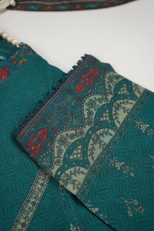 Rozi - Exclusive Dhanak Outfit with Shawl - Ready to Wear - Warm Fabric