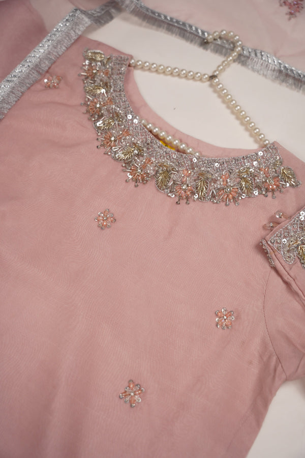 PRE ORDER - Khaas - Luxury Organza Outfit with Sharara - Adda Work - Ready to Wear - MC-11-D5