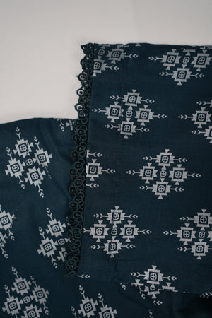 Rozi - Printed  cotton  Outfit - Ready to Wear PD135-SB