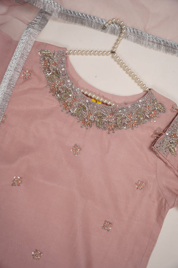 PRE ORDER - Khaas - Luxury Organza Outfit with Sharara - Adda Work - Ready to Wear - MC-11-D5