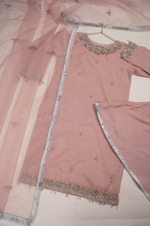 Khaas - Luxury Organza Outfit with Sharara - Adda Work - Ready to Wear - MC-11-D5