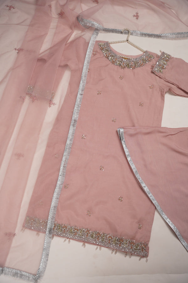 PRE ORDER - Khaas - Luxury Organza Outfit with Sharara - Adda Work - Ready to Wear - MC-11-D5
