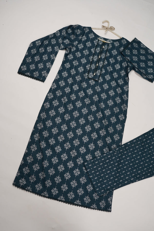 Rozi - Printed  cotton  Outfit - Ready to Wear PD135