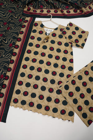 Bin Saeed Originals - Exclusive Khaddar Outfit with  Shawl - Ready to Wear SD549