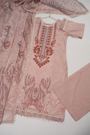 Rozi  - Exclusive Lawn  Outfit with Dupatta - Ready to Wear - SD331