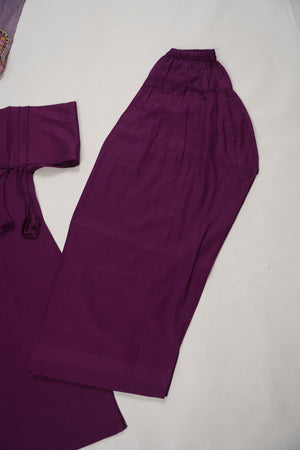 Rozi  - Exclusive Cotton  Outfit with Voile Dupatta - Ready to Wear SD485