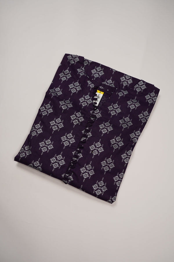 Rozi - Printed  cotton  Outfit - Ready to Wear PD122