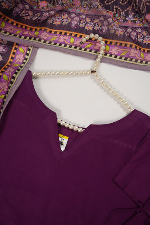 Rozi  - Exclusive Cotton  Outfit with Voile Dupatta - Ready to Wear SD485