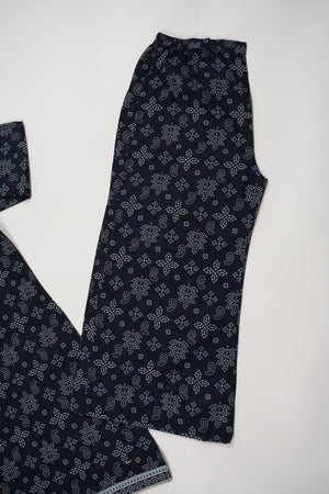 Bin Saeed Originals- Exclusive Khaddar Outfit with  Shawl - Ready to Wear SD539 blue