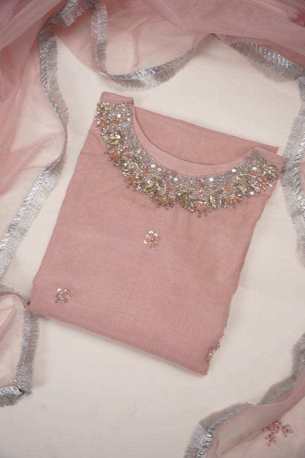 PRE ORDER - Khaas - Luxury Organza Outfit with Sharara - Adda Work - Ready to Wear - MC-11-D5