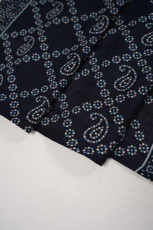 Bin Saeed Originals- Exclusive Khaddar Outfit with  Shawl - Ready to Wear SD539 blue