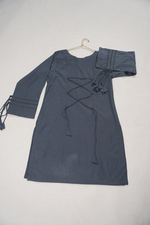 Rozi  - Exclusive Cotton  Outfit with Voile Dupatta - Ready to Wear SD484