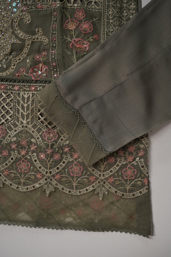 Husan e Jahan - Luxury Chiffon Outfit with Chiffon Dupatta - Ready to Wear - HEJ-V4-D3