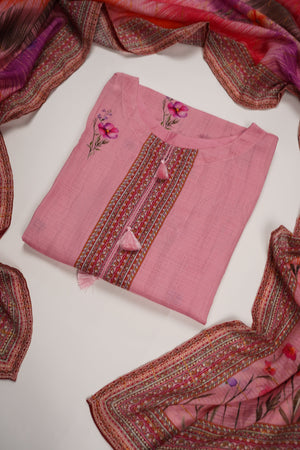 Rozi - Printed Viscose Outfit - Ready to Wear PD129-SB