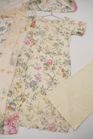 Rozi  - Exclusive Lawn   Outfit with Dupatta - Ready to Wear - SD310