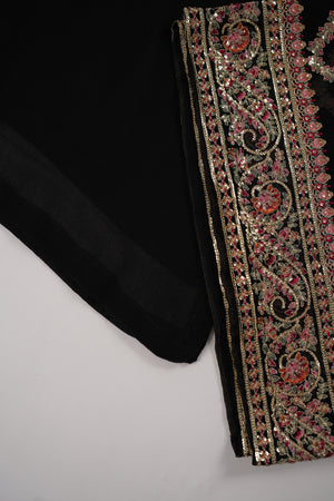 Chiffon Outfit with Chiffon Dupatta and Plazzo  - Ready to Wear-SD332