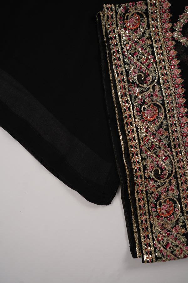 Chiffon Outfit with Chiffon Dupatta and Plazzo  - Ready to Wear-SD332