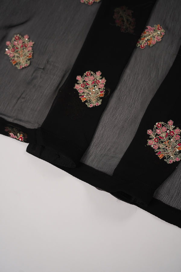 Chiffon Outfit with Chiffon Dupatta and Plazzo  - Ready to Wear-SD332